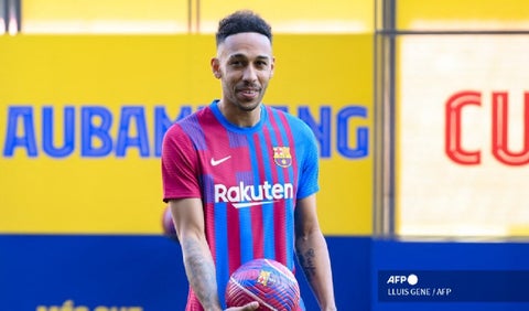 Aubameyang, presentación Barcelona