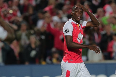 Baldomero Perlaza, jugador de Santa Fe