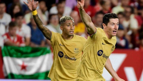 Barcelona goleó al Sevilla en la liga