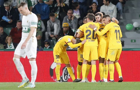 Barcelona vs Elche, Liga española hoy