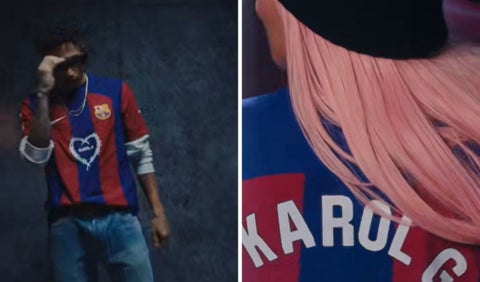 Camiseta de Barcelona en honor a Karol G