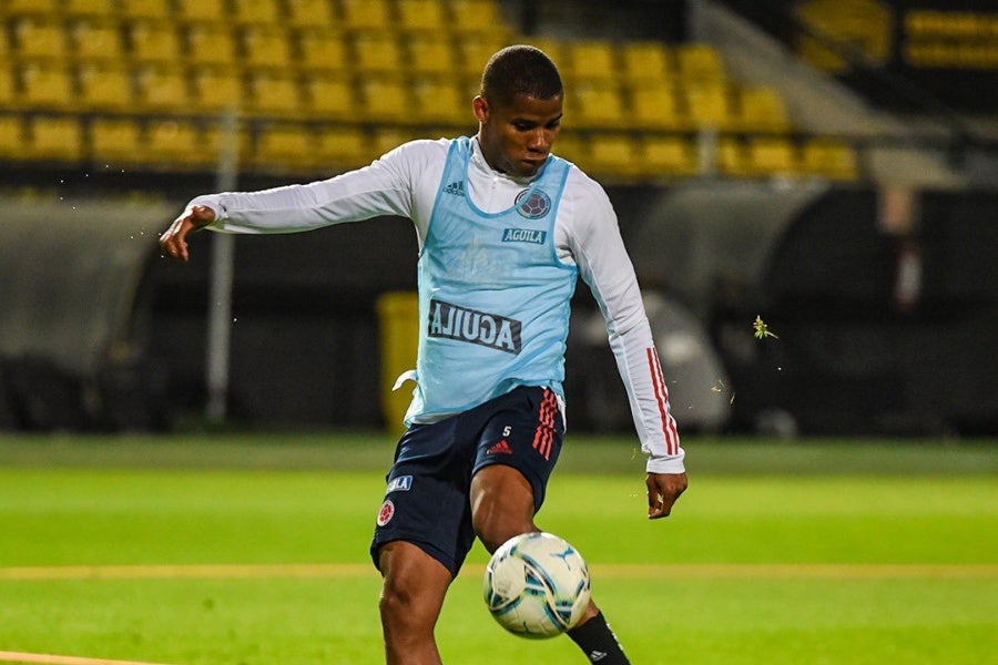 Selección Colombia entrenando en Uruguay
