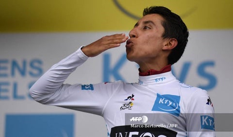 Egan Bernal, ciclista colombiano del Team Ineos