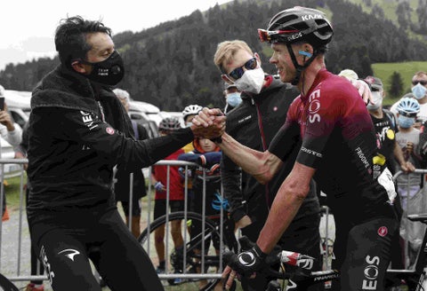 Egan Bernal y Chris Froome