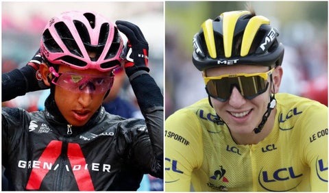 Egan Bernal y Pogacar