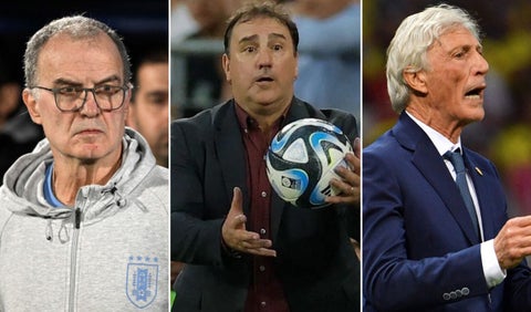 Marcelo Bielsa, Néstor Lorenzo y José Néstor Pékerman