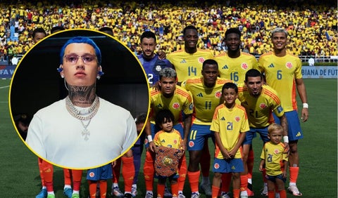 Blessd y la selección Colombia