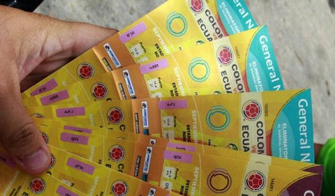 Boletas partidos eliminatorias