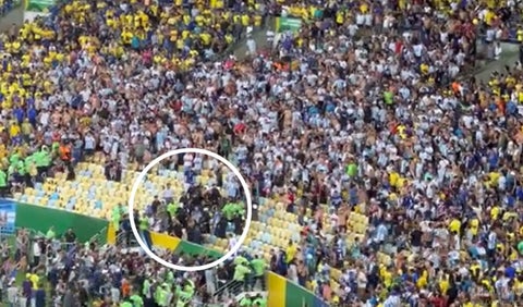 Incidentes en el estadio Maracaná previo a Brasil vs. Argentina