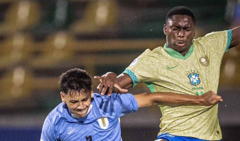 Brasil vs Uruguay en el Sudamericano sub-17