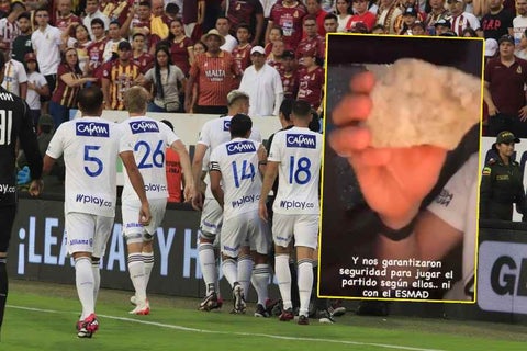 Bus de Millonarios atacado a piedra