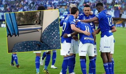 Bus de Millonarios atacado