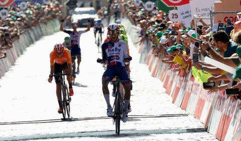 Adrián Bustamante ganó la etapa 8 de la Vuelta a Portugal 2023