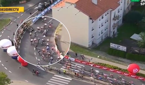 Etapa 5 Tour de Polonia - Caída