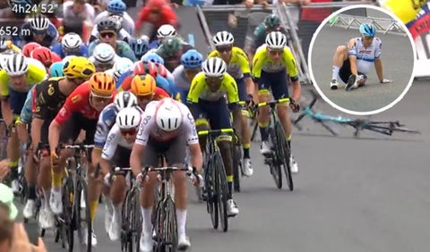 Caída de Fabio Jakobsen - Tour de Francia 2023 Etapa 4