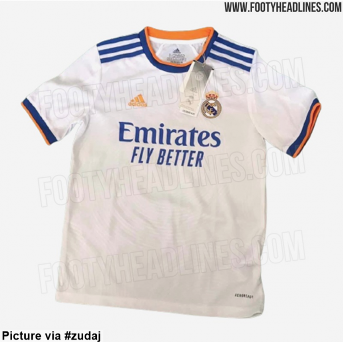 Captura de pantalla nueva camiseta del Real Madrid 2021