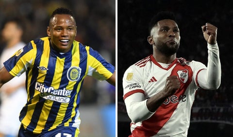 Jaminton Campaz y Miguel Ángel Borja