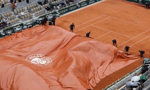 Cancha Roland Garros-Suspendido
