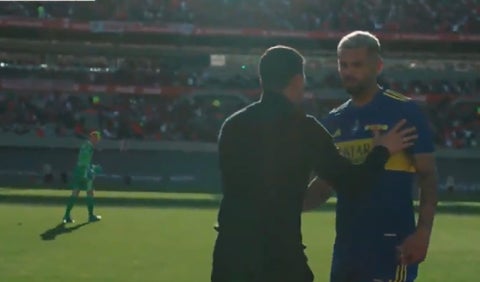 Cardona y Armani en el 'Superclásico'