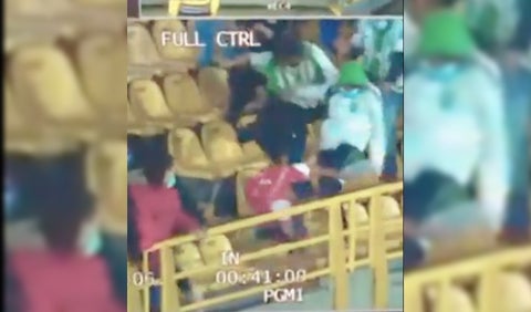 Captura de pantalla agresión de hinchada