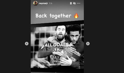 Lionel Messi y Neymar en Barcelona.