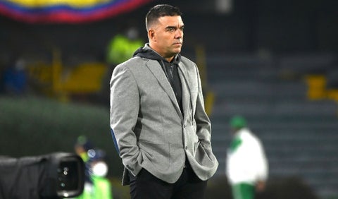 Martin Cardetti, técnico de Santa Fe en el clásico ante Millonarios.