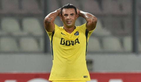 Edwin Cardona lamenta un gol errado