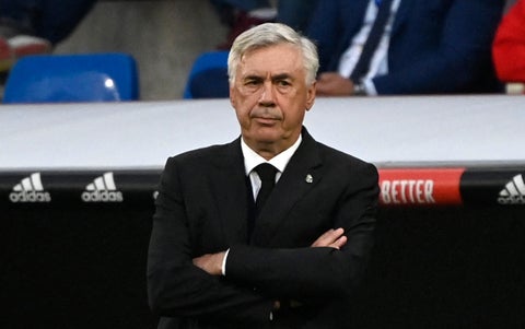 Carlo Ancelotti durante el partido Real Madrid vs Girona