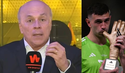 Carlos Antonio Vélez hablando de Dibu Martínez tras la final del Mundial Qatar 2022