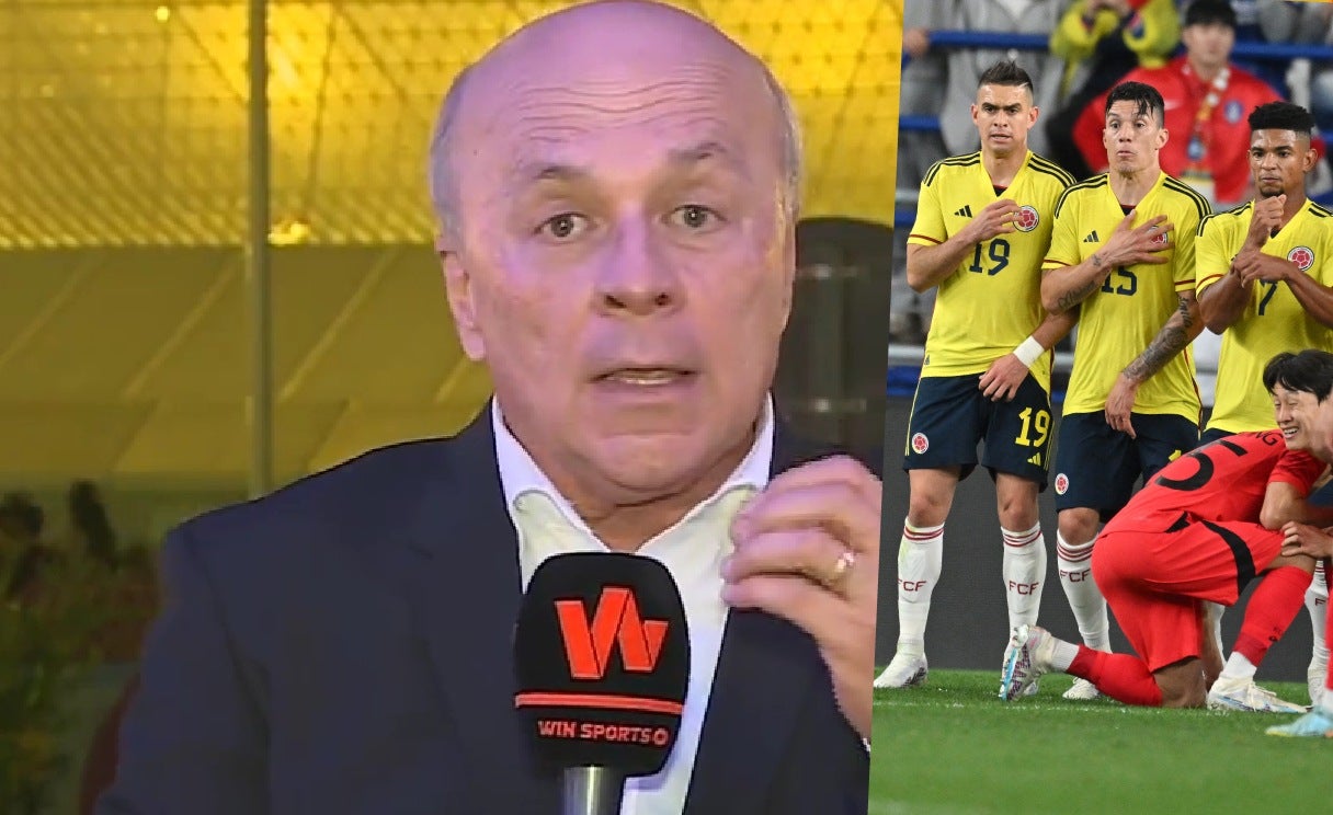 Carlos Antonio Vélez tras el partido de Colombia ante Corea del Sur