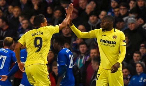 Carlos Bacca ingresó al minuto 72 del partido del Villarreal ante el Spartak de Moscú