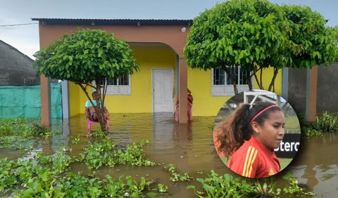 Casa papás de Leicy Santos