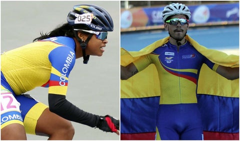Geiny Pajaro y Pedro Causil ganaron el oro para Colombia en patinaje