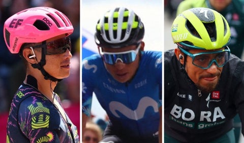 Esteban Chaves, Einer Rubio y Dani Martínez en el Giro de Italia 2024