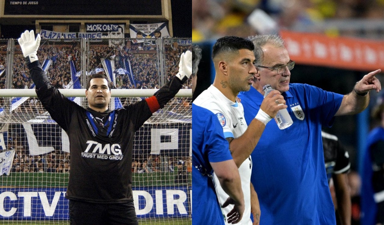 José Luis Chilavert, Luis Suárez y Marcelo Bielsa