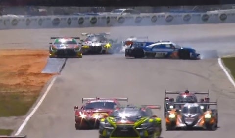 Choque Juan Pablo Montoya y Sebastián Montoya