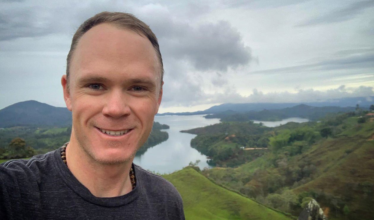 Chris Froome y Rigoberto Urán