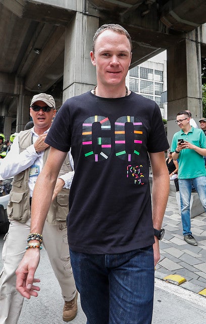 Chris Froome y Rigoberto Urán