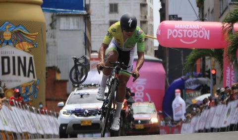Richie Porte ganó este jueves en solitario la tercera etapa de la Vuelta Down Under