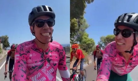 Ciclistas colombianos entrenando en Europa