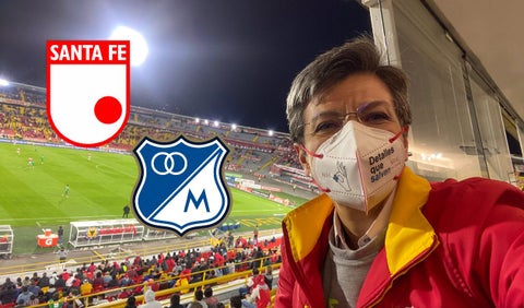 Claudia López, Santa Fe, Millonarios