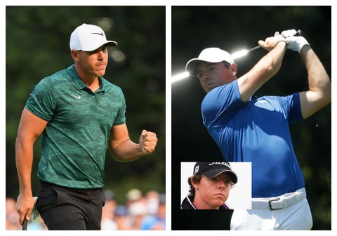 Brooks Koepka y Rory Mcilroy, dos de los pegadores fuertes del PGA Tour.