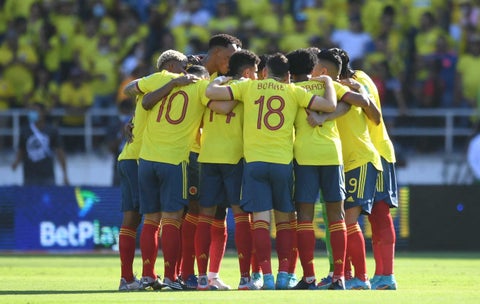 Colombia actualmente es séptima en las Eliminatorias a Qatar 2022