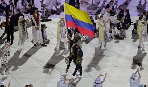 Colombia en el desfile de los Juegos Olímpicos