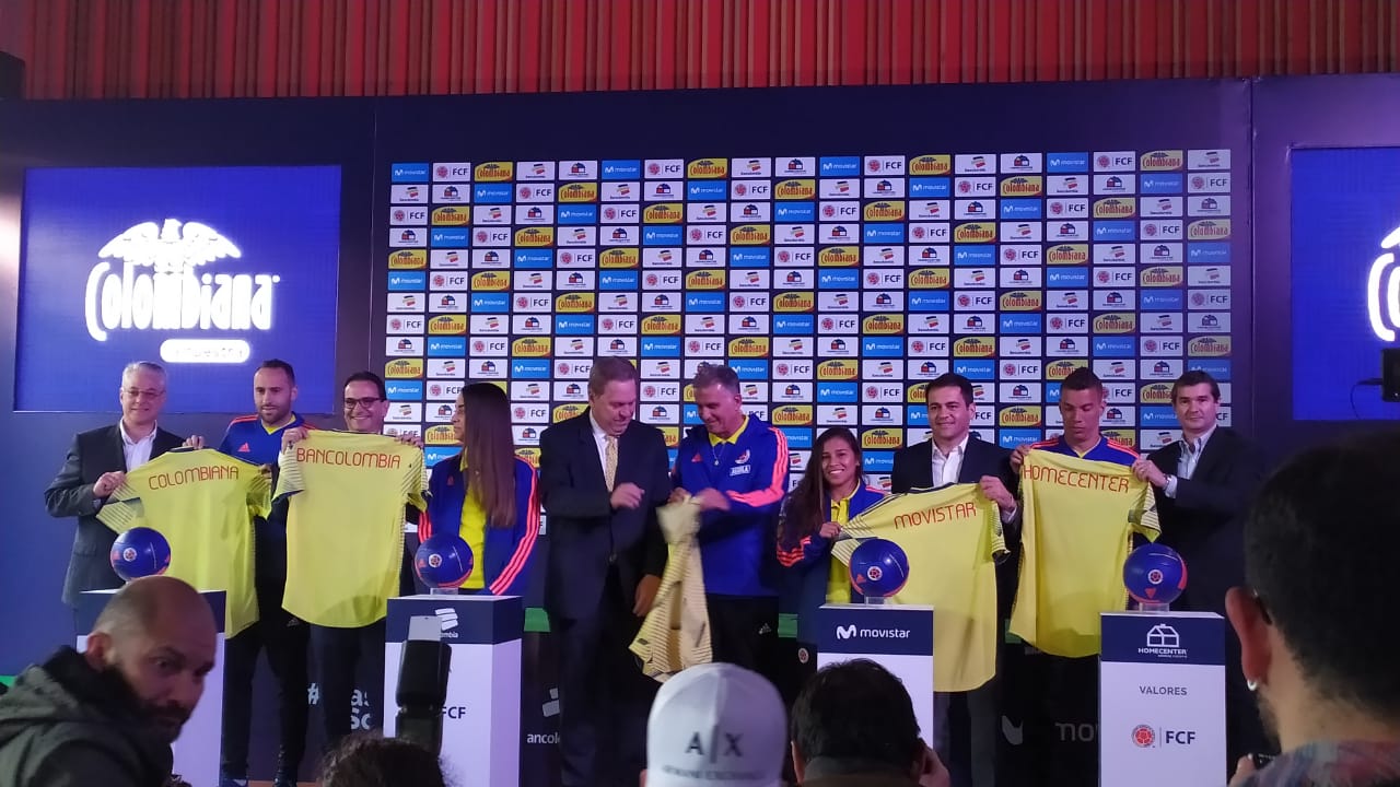 Selección Colombia patrocinada por Postobón