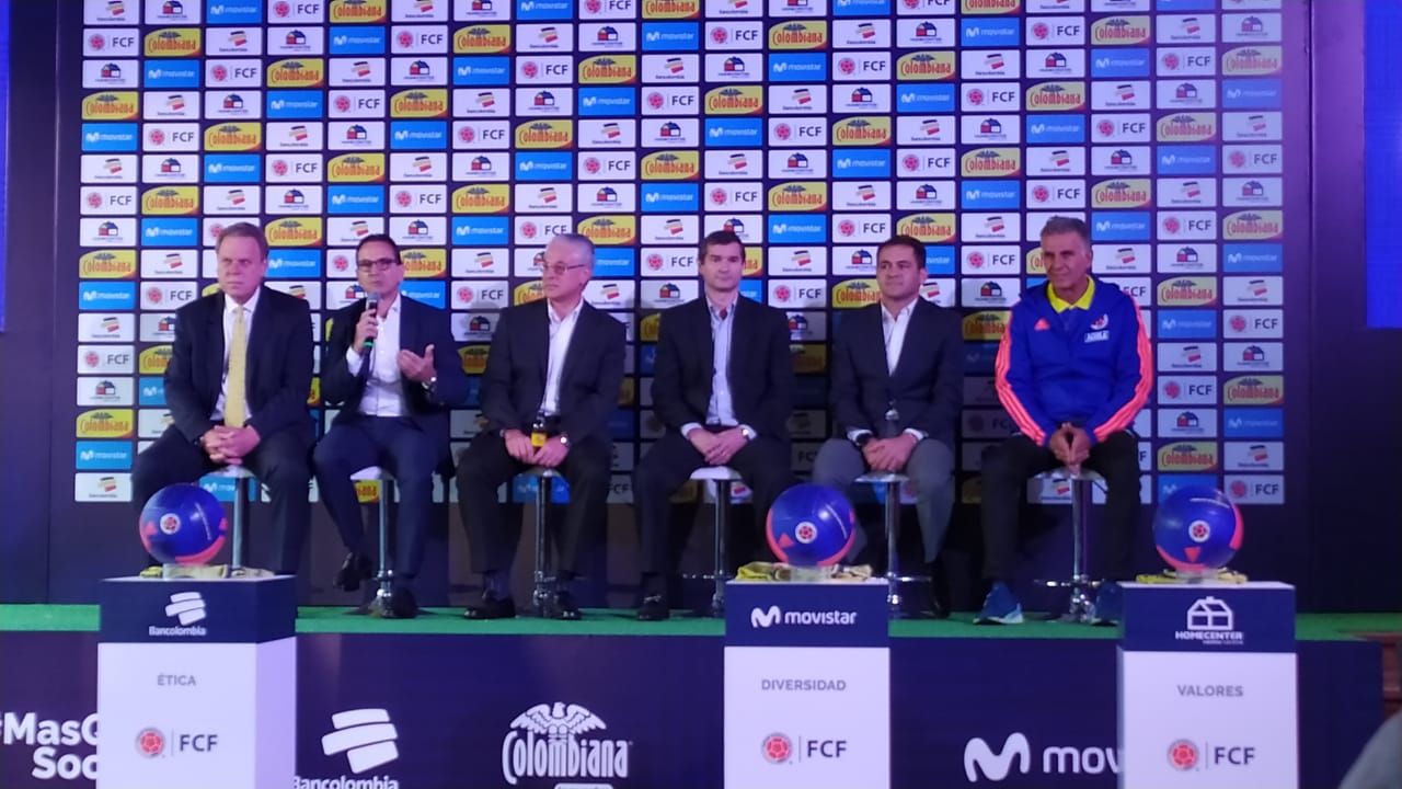 Selección Colombia patrocinada por Postobón