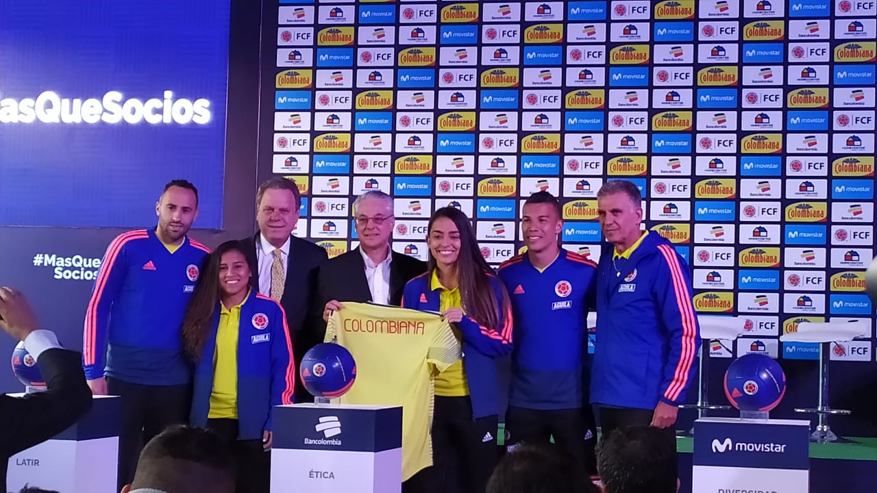 Selección Colombia patrocinada por Postobón
