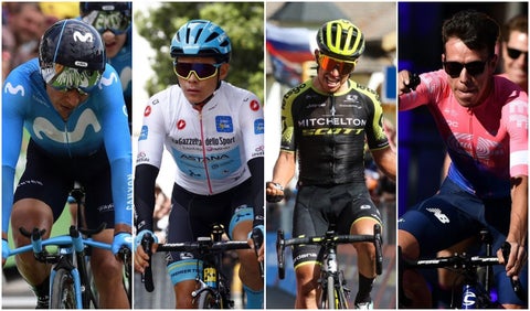 Nairo, Superman, Chaves y Rigo, ciclistas colombianos