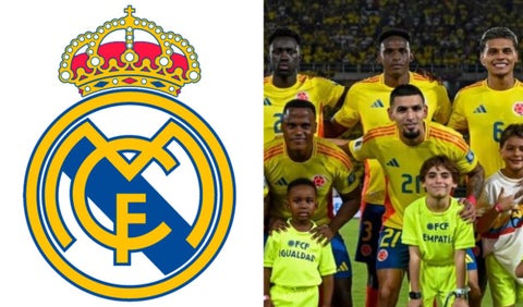 Selección Colombia con el Real Madrid