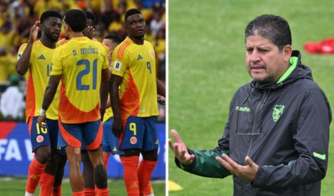 Selección Colombia y técnico de Bolivia